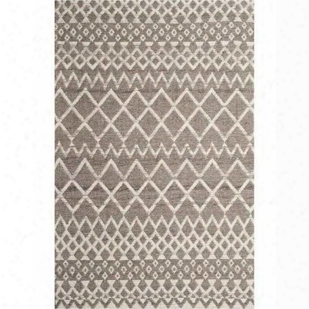 Rlif-05-7998 7'9x9'8 Brown Wool Rug Geometric