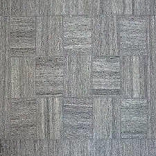 Rpat-03-7998 7'9x9'8 Gray Wool Rug Stripe