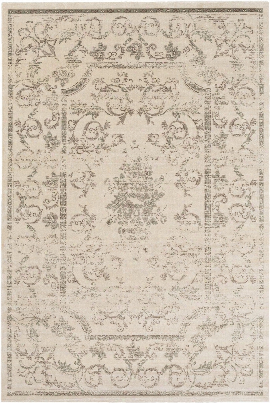 Saverio Rug In Taupe & Sage Design By Surya