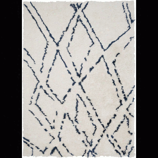 Scout Rug In Navy & Ivory Design By Papilio