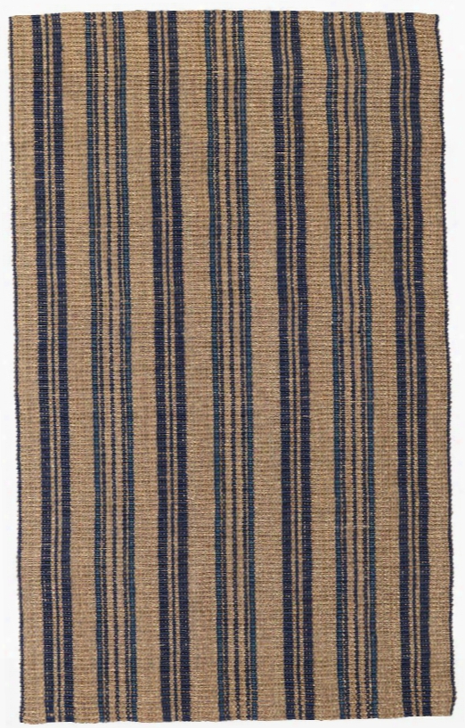 Seagrass Cabana Stripe Rug In Navy Design By Classic Home