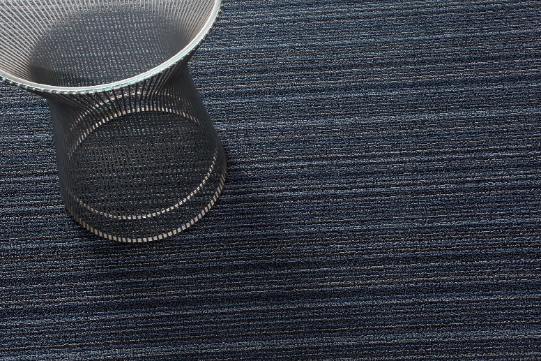 Shag Skinny Stripe Blue Floor Mat In Various Sizes Design By Chilewich