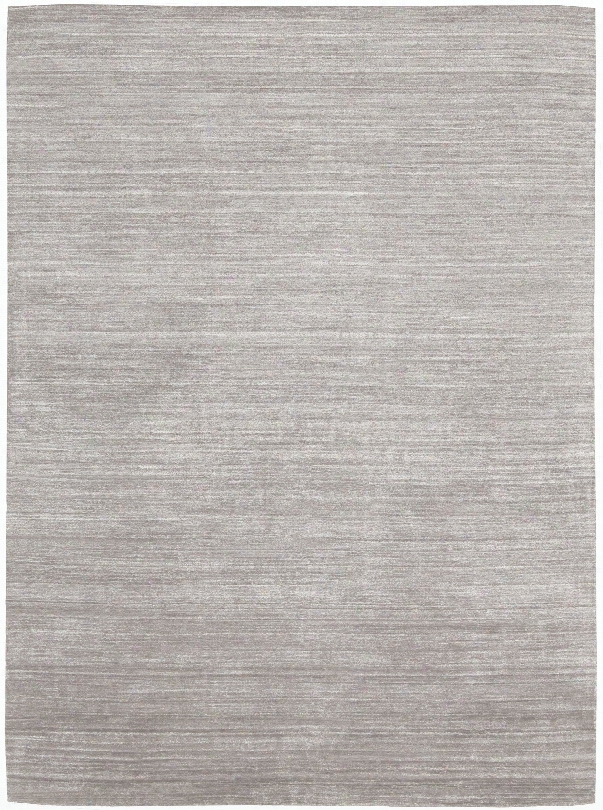 Shimmer 100% Bamboo Viscose Rug In Silver Design By Calvin Klein Home