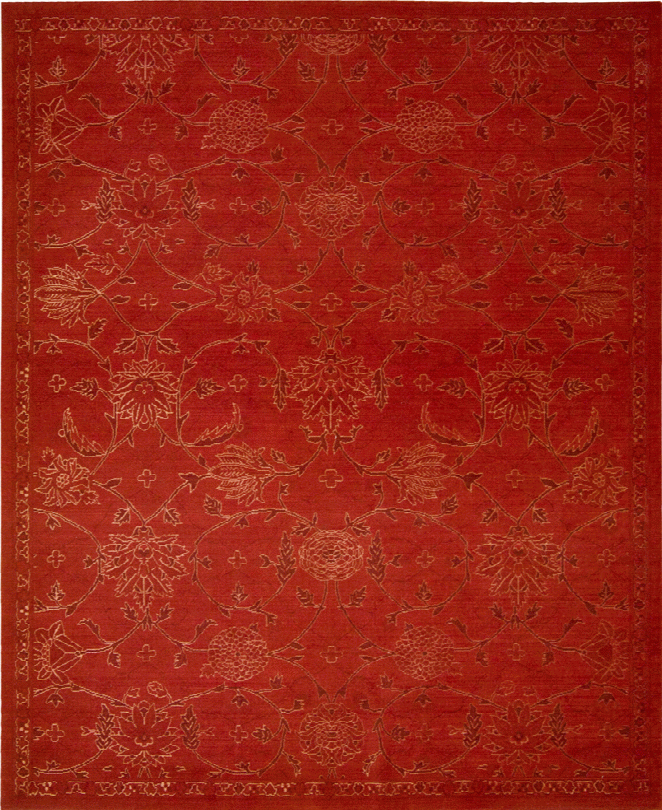 Silk Infusion Rug In Red Design By Nourison