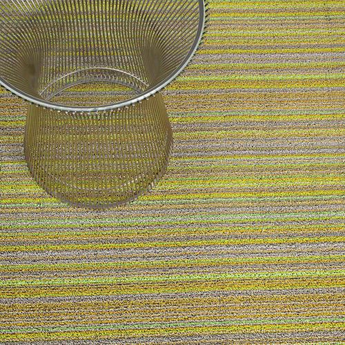 Skinny Stripe Shag Citron Mat In Various Sizes Design By Chilewich