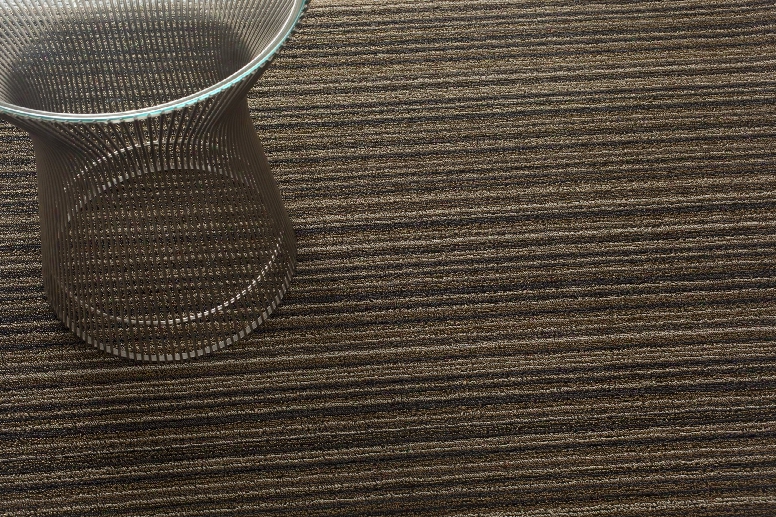 Skinny Stripe Shag Latte Mat In Various Sizes Design By Chilewich