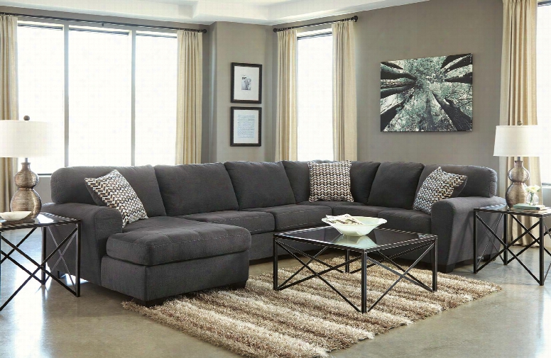 Sorenton 28600lchssct2et2lrwa 8-piece Living Room Set With Left Chaise Sectional Sofa Cocktail Table 2 End Tables 2 Lamps Rug And Wall Art In