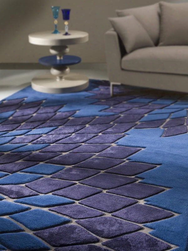 Vgwfjazz-blu Modrest Jazz - Modern Italian Designer Carpet 5.5' X