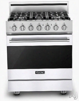 Viking 3 Series Rvgr33025bwh 30 Inch Freestanding Gas Range With 5 Sealed Burners, 18,000 Btu, 4.0 Cu. Ft. Convection Oven, Truglide Full-extension Oven Rack, Star-k Certified And Self-clean Cycle: White, Natural Aeriform Fluid