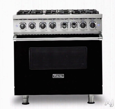 Vikung Professional 5 Series Vdr5366bbklp 36 Inch Freestanding Dual Fuel Range With Truconvec␞, Vari-speed Dual Flow␞, Vsh␞ Burner System, Varisimmer␞, Surespark␞ Ignition, Rapid Ready␞ Prrheat, Truglide␞ Extensio