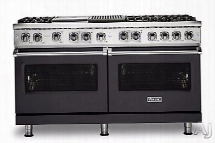 Viking Professional 5 Series Vdr5606gqgglp 60 Inch Freestanding Dual Fuel Range With Truconvec␞ Cooking, Varisimmer␞ Setting, Vari-speed Dual-flow㢐 Convection, Concealed Bake Element, Truglide␞ Extension Rack, Rapid Ready␞ Pr