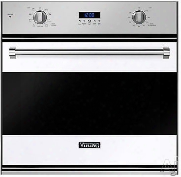Viking Rvsoe330wh 30 Inch Single Electric Wall Oven With 4.3 Cu. Ft. Truconvec Convection Oven, Self-clean, 10-pass Broiler, Concealed Bake Element, Meat Probe, Star -k Certified Sabbath Mode, Truglide Racks And Star-k Certified: White