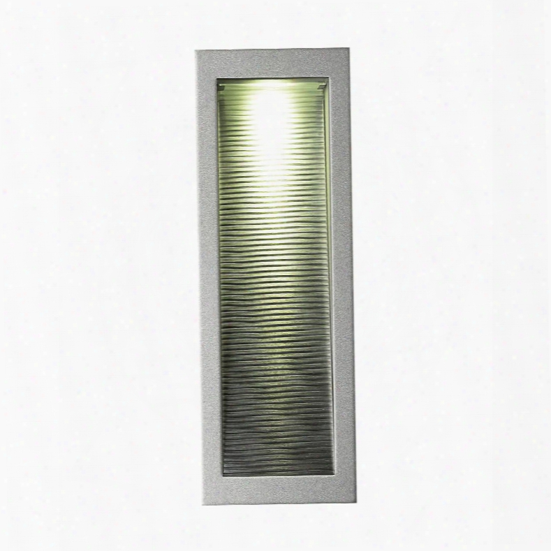 Wle127c32k-n-95 Rectangular Scoop - Wall Recessed Led Trim For New Construction Housing Included Corrugated Reflector / Grey