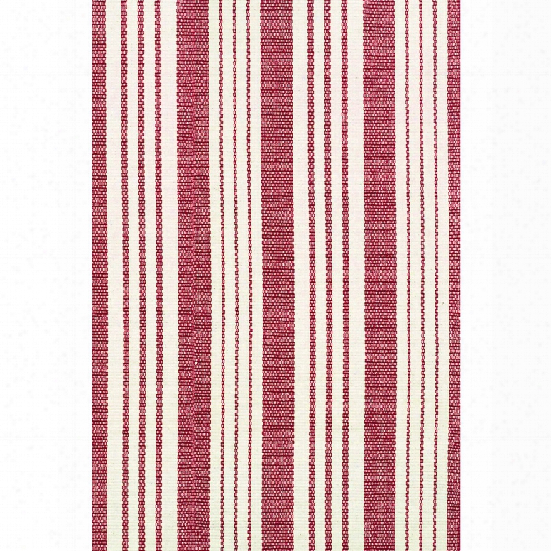 Birmingham Red Woven Cotton Rug Design By Dash & Albert