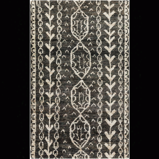 Bjorn Rug Inn Black & Khaki Design By Jill Rosenwald