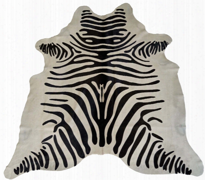 Black And White Zebra Cowhide Rug Design By Bd Hides