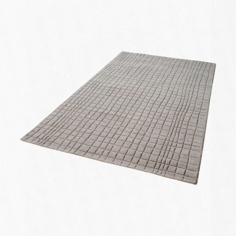 Blockhill Handwoven Wool Rug In Chelsea Grey Design By Lazy Susan