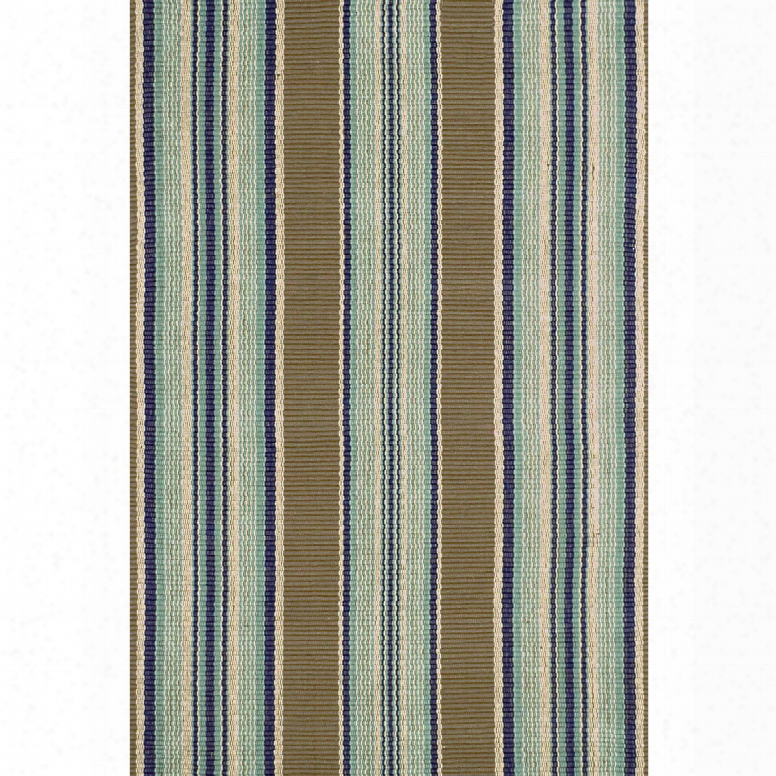 Blue Heron Stripe Indoor//outdoor Rug Design By Dash & Albert