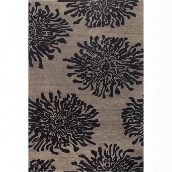 Bombay Collection Wool Area Rug In Espresso And Chocolate Design By Surya
