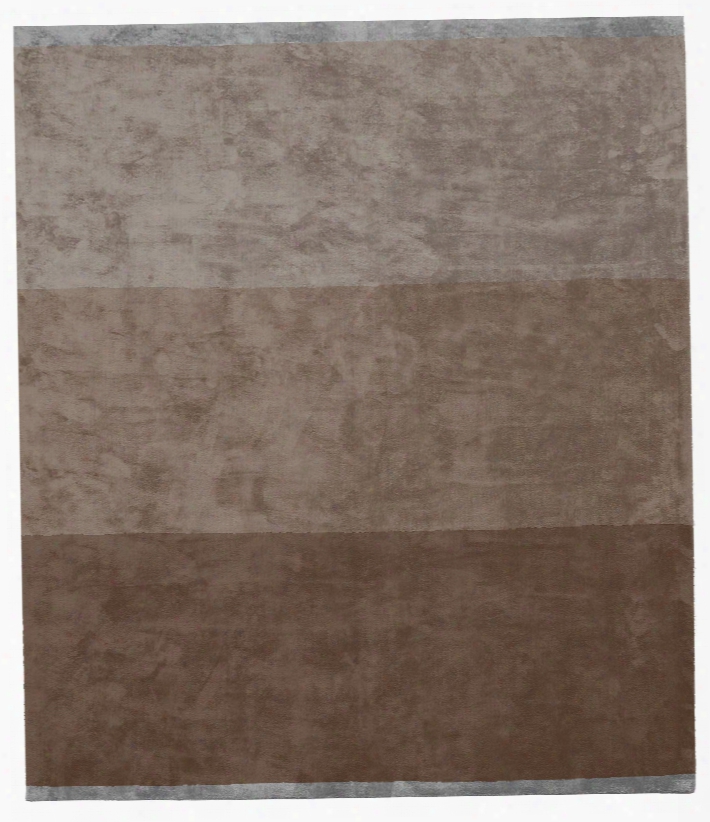 Byred Yama Hand Kjotted Rug In Brown Desifn By Second Studio