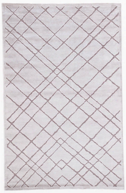 Caldwell Geometric White & Gray Area Rug Design By Jaipur