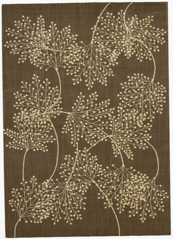 Capri Collection Wool And Viscose Area Rug In Chocolate Design By Nourison