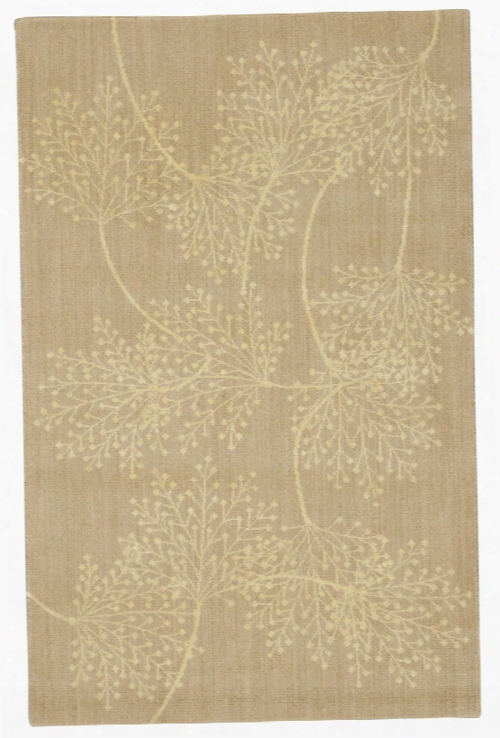 Capri Collection Wool And Viscose Area Rug In Sand Design By Nourison