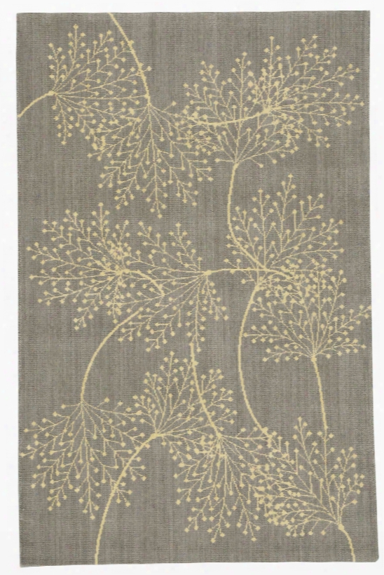 Capri Collection Wool And Viscose Area Rug In Slate Design By Nourison