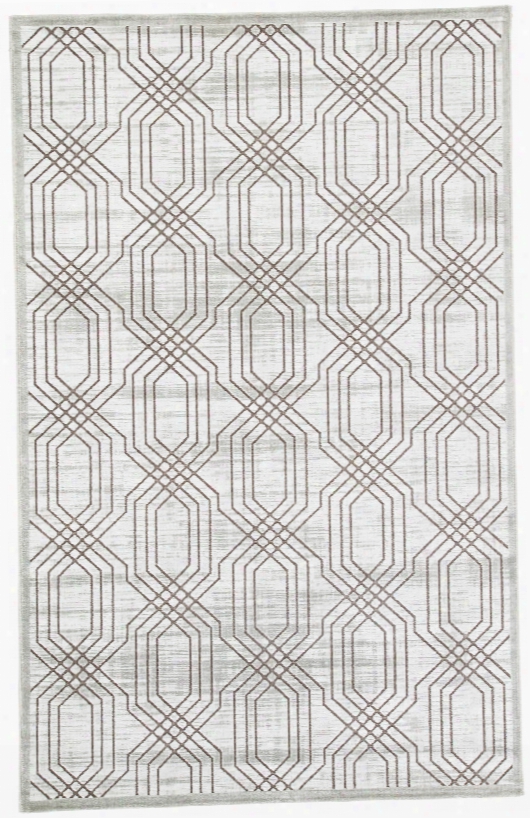 Carlyle Trellisw Hite & Dark Gray Area Rug Design By Jaipur