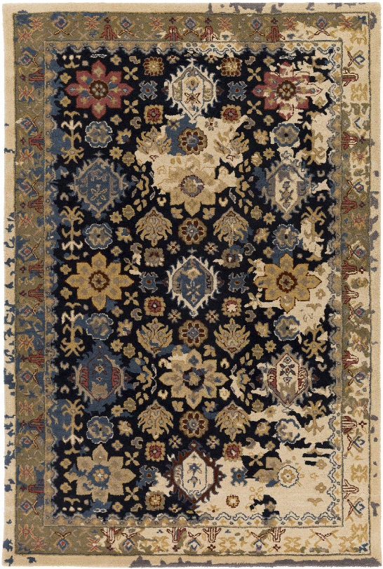 Castello Rug In Camel & Black Design By Surya