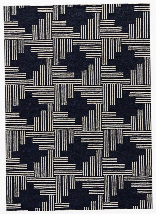 Catalina Rug In Black Iris & Pebble Design By Jaipur