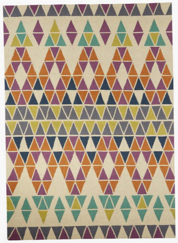 Catalina Rug In Papyrus & Chinese Violet Design By Jaipur