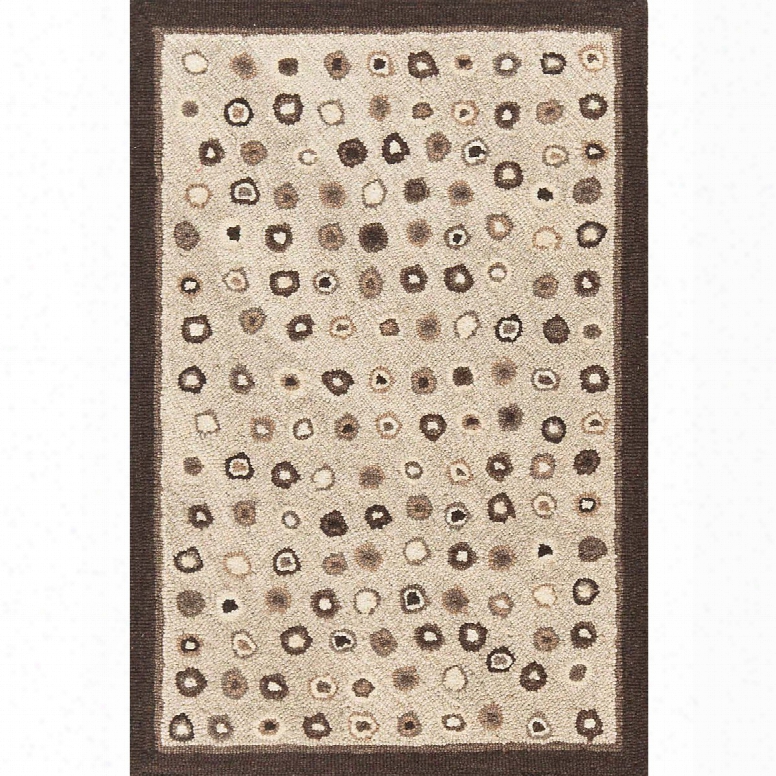 Cat's Paw Natural Wool Micro Hooked Rug Design By Dash & Albert