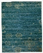 Yuan Collection Wool and Art Silk Area Rug in Teal by BD Fine