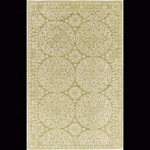 Smithsonian Rug In Olive & Khaki Design By Smithsonian