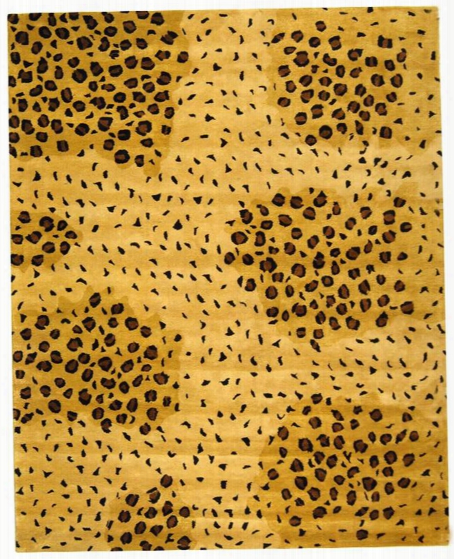 Soho Collection Wool Area Rug In Gold An Dblack Design By Safavieh