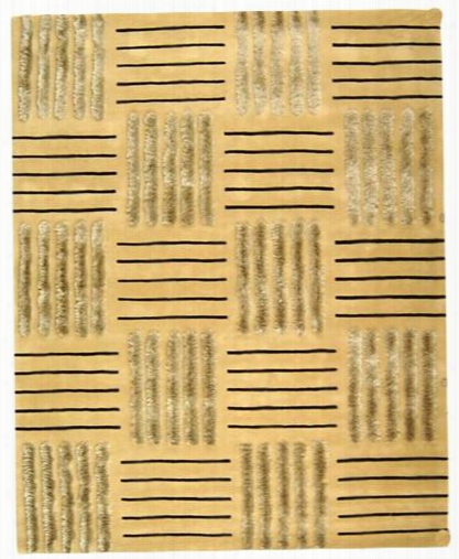 Soho Collection Wool Area Rug In Gold Design By Safavieh