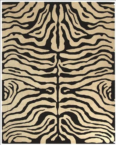 Soho Collection Wool Area Rug In Ivory And Black Design By Safavieh