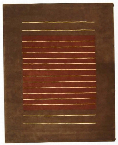 Soho Collection Wool Area Rug In Rust And Brown Design By Safavieh