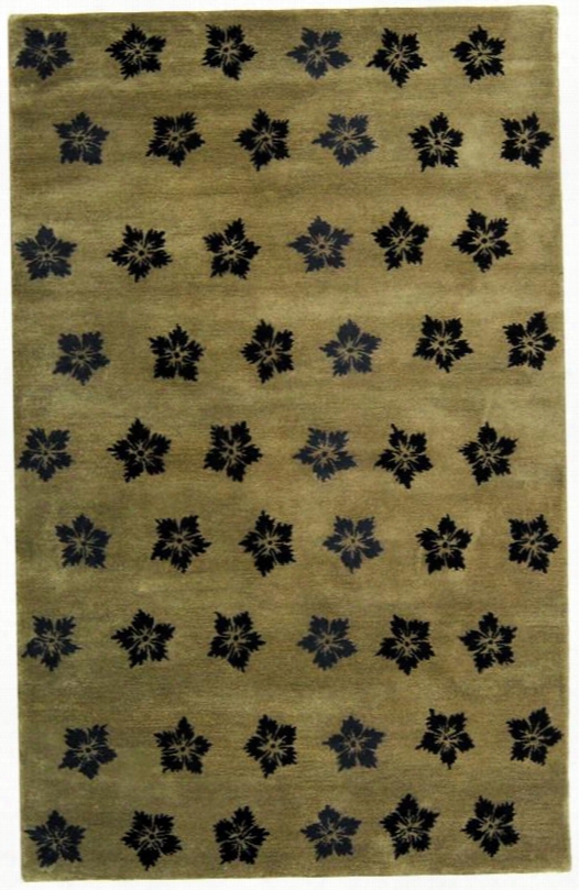 Soho Collection Wool Area Rug In Sage And Black Design By Safavieh