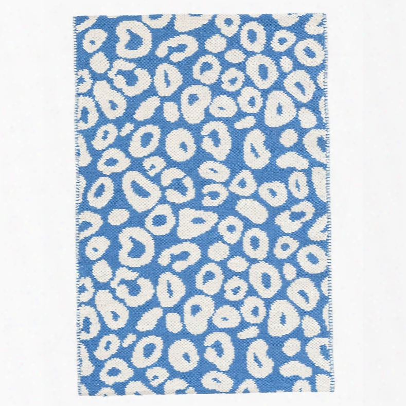Spot French Blue Woven Cotton Rug Design By Dash & Albert