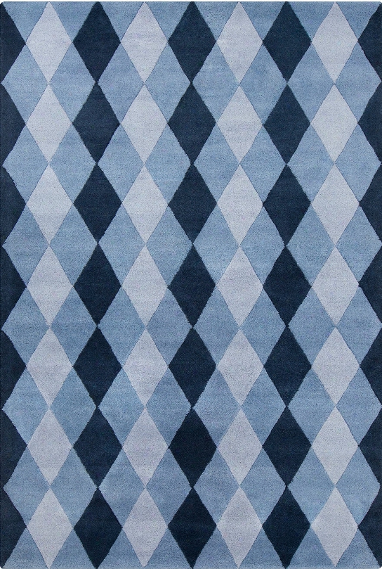 Stella Collection Hand-tufted Area Rug In Blue Design By Chandra Rugs