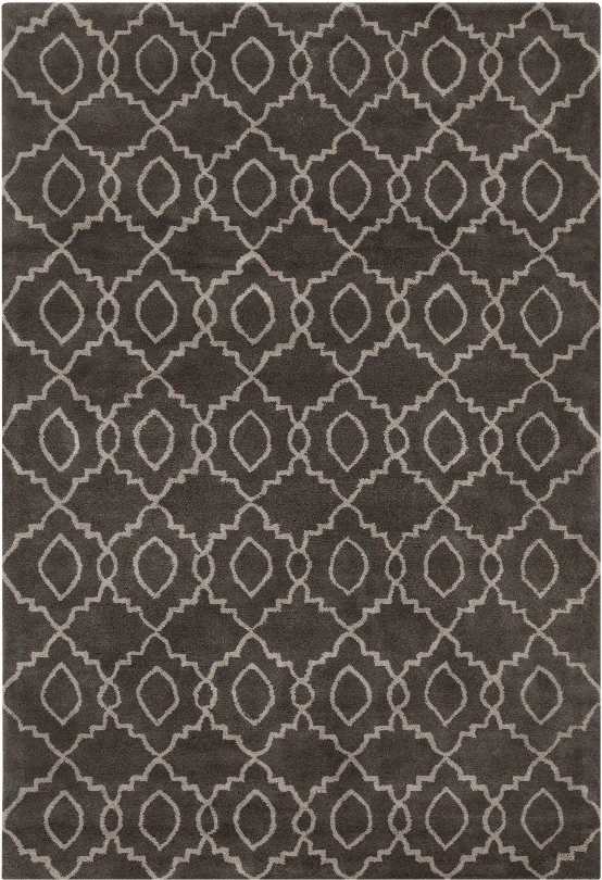 Stella Collection Hand-tufted Area Rug In Charcoal & Cream Design By Chandra Rugs