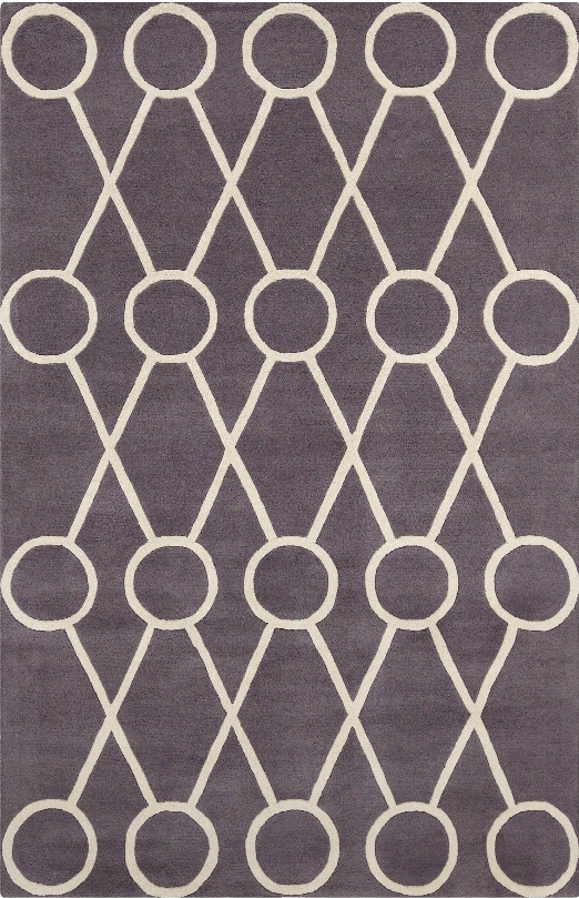 Stella Collection Hand-tufted Area Rug In Dark Grey & Cream Design By Chandra Rugs