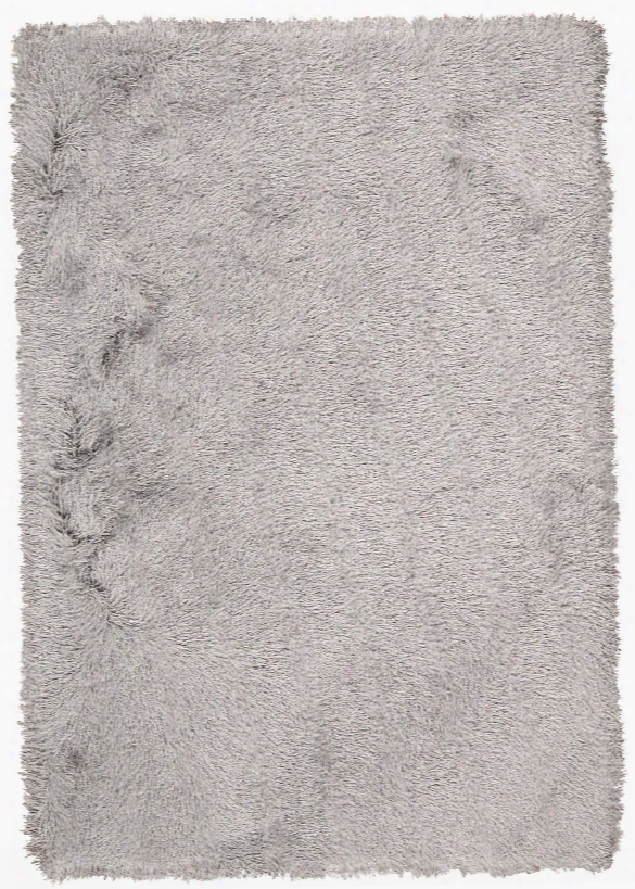 Studio Collection Sunset Boulevard Shag Area Rug In Silver - Kathy Ireland Home By Nourison