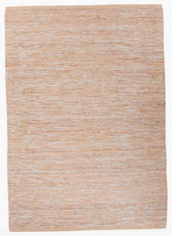 Subra Rug In Almond Buff & Silver Design By Nikki Chu