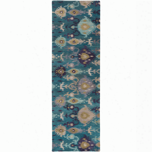 Surroundings Rug In Blue & Brown Design By Surya