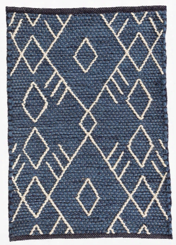 Teca Indigo Woven Wool Rug Design By Dash & Albert