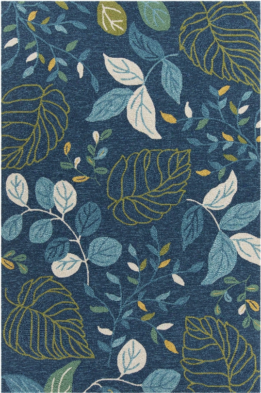 Terra Collection Hand-tufted Area Rug In Blue, Cream, Green, & Yellow Design By Chandra Rugs