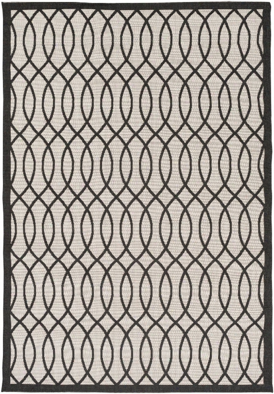 Terrace Outdoor Rug In Black & White Design By Candice Olson